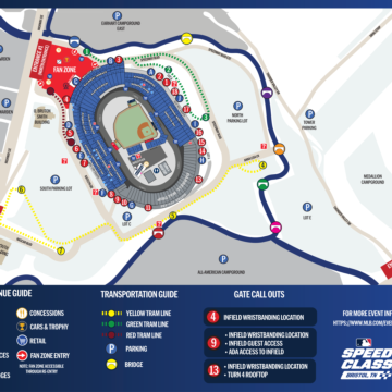 Official MLB Speedway Classic Property Map
