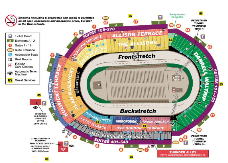 Charlotte Motor Speedway 3d Seating Chart