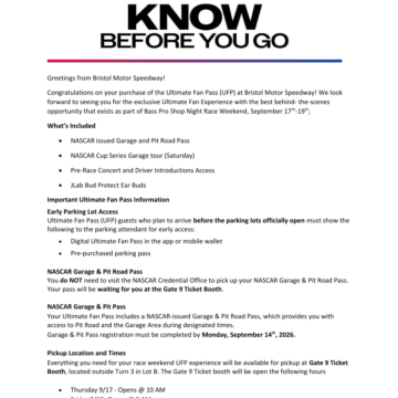 Know Before You Go - UFP 2026!