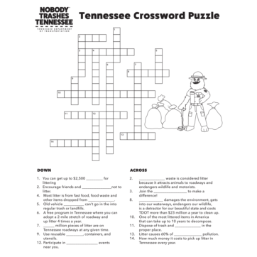 Crossword Activity Page
