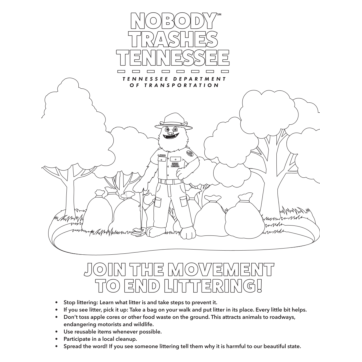 Trashsquatch Coloring Page