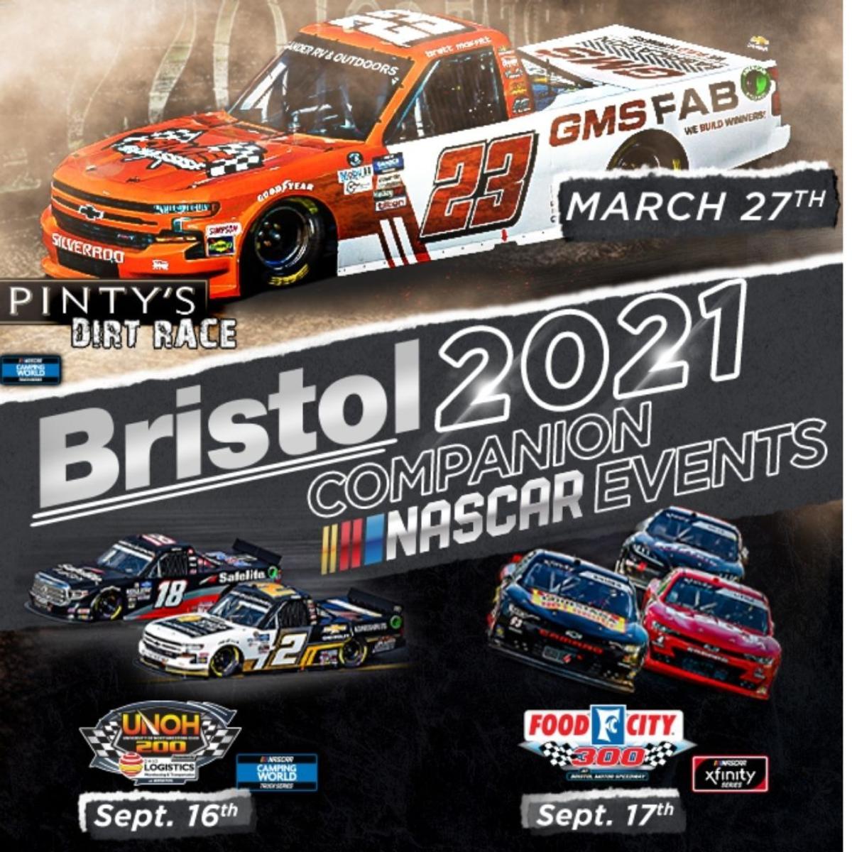 BMS adds NASCAR Camping World Truck Series Pintys Dirt Race to March 2021 race weekend News Media Bristol Motor Speedway