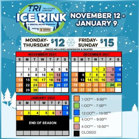 Ice Rink Holiday reminder