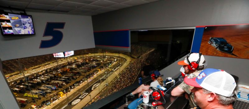 A concept that BMS started in 2019, the track now offers five Superfan Suites, with the latest one highlighting Martin Truex Jr. The other Superfan Suites feature Kyle Larson, Chase Elliott, Kyle Busch and Stewart-Haas Racing. Only a few seats remain in the Truex Superfan suite for the upcoming Bass Pro Shops Night Race. 