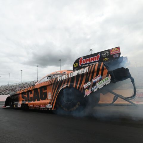 The 11,000 horsepower SCAG Funny Car driven by rookie Dan Wilkerson will be one to watch at the Super Grip NHRA Thunder Valley Nationals.