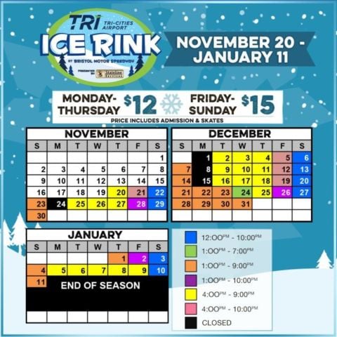 Ice rink Christmas break