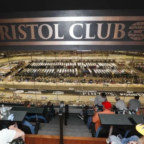 The Bristol Club skybox provides a comfortable environment to enjoy the race.