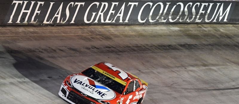 Kyle Larson has had some dominating runs around Bristol in his No. 5 Hendrick Motorsports Chevy as two of his wins he led more than 400 laps en route to Victory Lane.