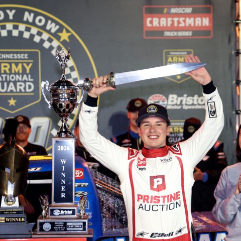 Christopher Bell won the Tennessee Army National Guard 250 Friday night at Bristol Motor Speedway.