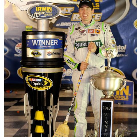 Kyle Busch made NASCAR history in 2010 at Bristol Motor Speedway by winning all three races during the weekend.