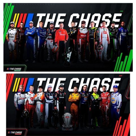The top row is the O'Reilly Auto Parts Series Chase contenders while the bottom group is the CRAFTSMAN Truck Series Chase challengers.