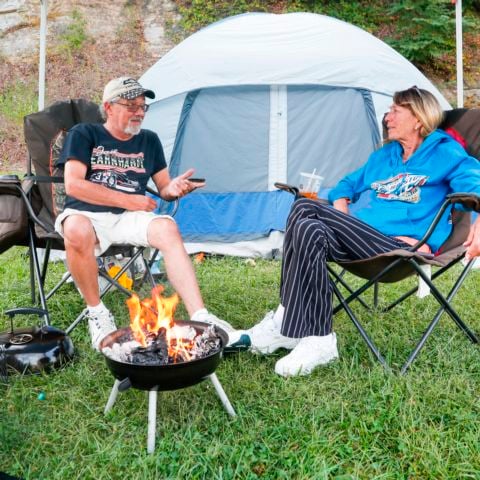 One great way to enjoy the full weekend at Bristol Motor Speedway is by camping. Bristol has many different camping options, from tents in the ground to full-service parking spots for large RVs.