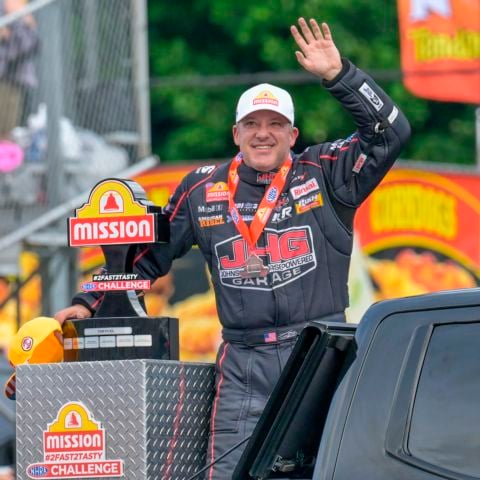 Tony Stewart had a solid weekend at Bristol Dragway in his Top Fuel dragster, earning the No. 1 qualifying position, taking the Mission #2Fast2Tasty Challenge and posting a semifinal finish.