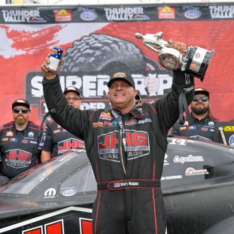 Virginia cattle rancher Matt Hagan earned his second Bristol Dragway victory (also 2015) by winning the Super Grip NHRA Thunder Valley Nationals on June 14.