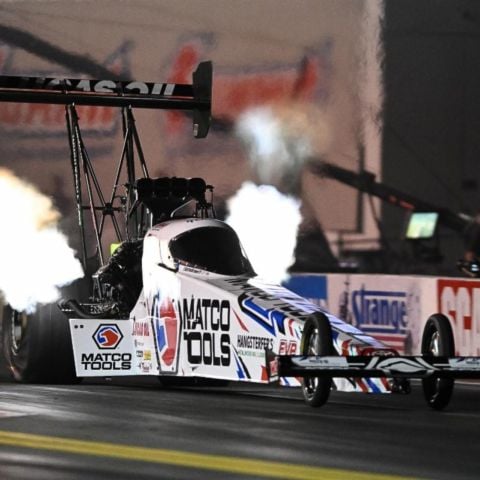Antron Brown needs a victory at challenging Bristol Dragway to add to his impressive collection of Wally trophies.
