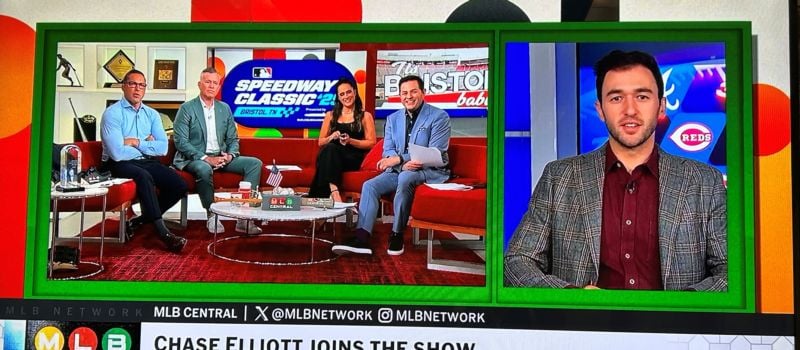 Chase Elliott visited with the MLB Network crew this morning during his New York media tour.