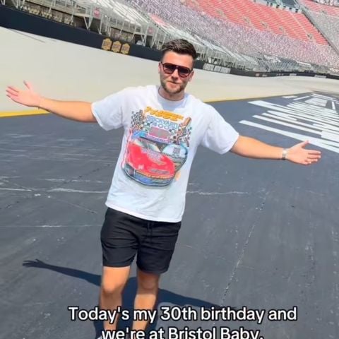 Chase Wright of Nashville has a big following on all of his social channels and he was here to check out Bristol Motor Speedway during the Content Creators preview of America's Night Race. Hey, and it was his birthday too!