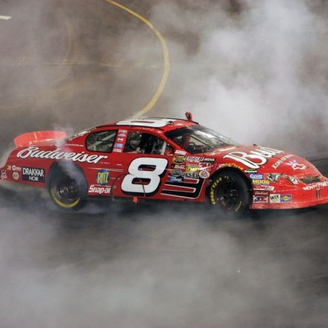 Dale Earnhardt Jr. was the first driver to sweep a weekend at Bristol Motor Speedway, winning both the Cup and O'Reilly Auto Parts Series races on the high banks during the 2004 Night Race weekend.