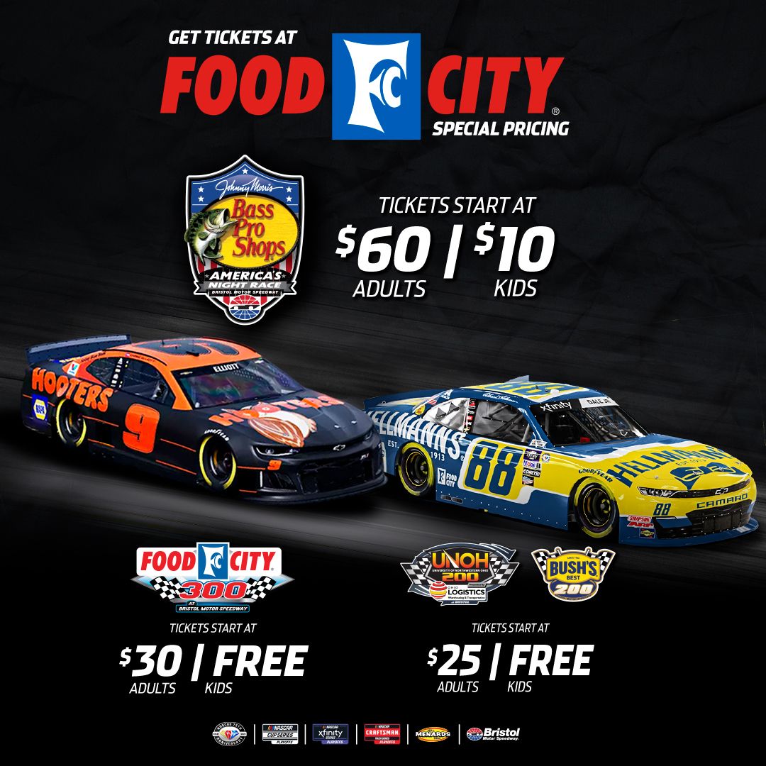 Food City stores once again selling tickets to all races on Bass Pro Shops Night Race weekend News Media Bristol Motor Speedway