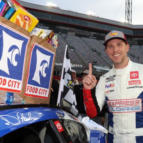 Denny Hamlin won a thrilling Food City 500 that had it all this past Sunday at Bristol Motor Speedway.