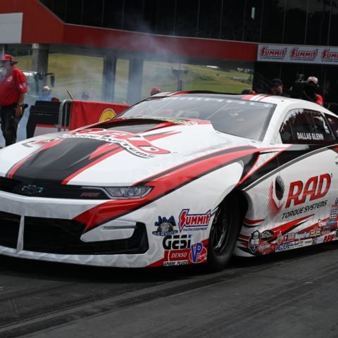 Dallas Glenn led Pro Stock qualifying Friday at Bristol Dragway.