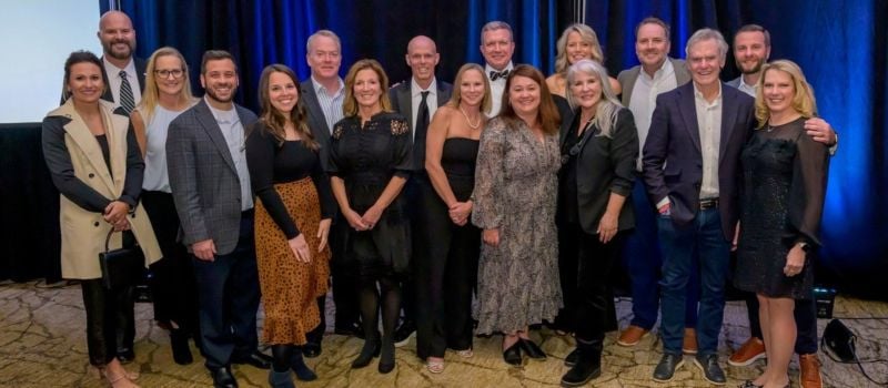 Members of the BMS team were on hand to cheer on track president Jerry Caldwell as he was inducted into the Tri-Cities Business Hall of Fame on Nov. 13. 