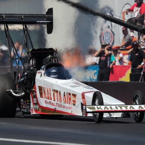 Shawn Langdon set the NHRA Top Fuel speed record to 345 mph on a recent run at South Georgia Motorsports Park.