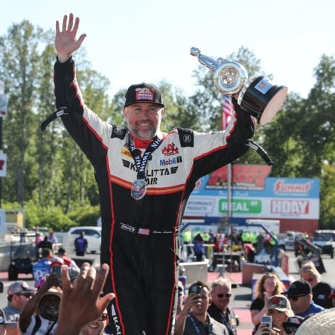 Shawn Langdon is having a great season in NHRA Top Fuel, with four victories. He's looking for wins 4 and 5 this weekend Bristol Dragway.