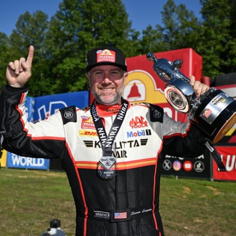 Top Fuel driver Shawn Langdon is having a dream season with four victories and a national record performance of 345 mph at the controls of his Kalitta Air dragster.