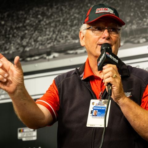 PRN's Rob Albright gave tonight's invocation and signed off the airwaves, working his final race after a 29-year career for PRN Radio in the NASCAR Cup Series.