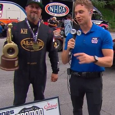 J.R. Gray captured the Wally trophy in the NHRA Congruity Pro Mod Series at Thunder Valley.