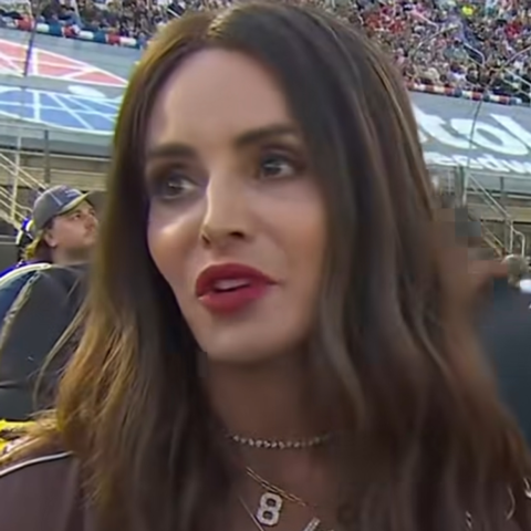 Samantha Busch addressed the Bristol crowd before the race to thank them for supporting Kyle and their family.