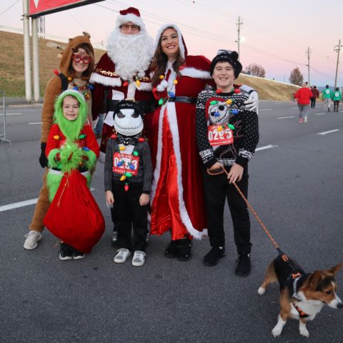 The attire will be holiday festive for the participants in the Cline-Holder Electric Speedway In Lights 5K presented by Fleet Feet on Nov. 15 at Bristol Motor Speedway.