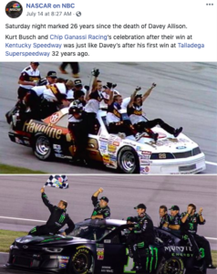 Kurt Busch's Kentucky Speedway Celebration