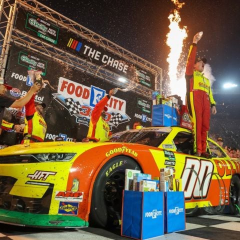 Sheldon Creed wins the Food City 300 Friday night at Bristol in a classic overtime finish.