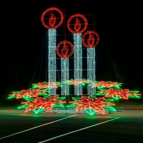 The beautiful Candelabra returns for the 29th season of Food City Speedway In Lights at Bristol Motor Speedway. The display is one of the originals and a true guest-favorite.