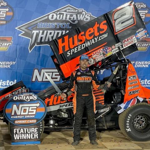 David Gravel won the 25-lap, $10,000 World of Outlaws NOS Energy Drink Series feature race Friday night.