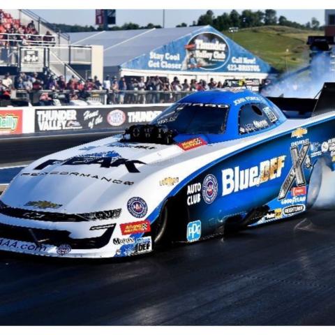 NHRA legend John Force will be looking for another NHRA Thunder Valley Nationals victory at Bristol Dragway in October.