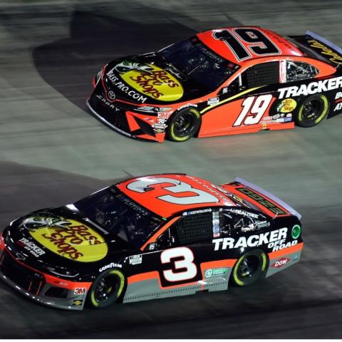 Austin Dillon (3) and Martin Truex Jr. (19) are looking to score their first Bass Pro Shops NRA Night Race victory on Saturday night, Sept. 18, at Bristol Motor Speedway. Starting July 14 fans can purchase tickets to the tradition-rich NASCAR Playoff race at  Food City stores throughout the Appalachian Highlands Region. 