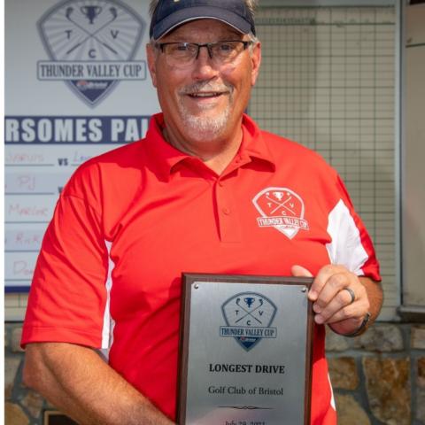 WCYB's Rick Hensley claimed the Longest Drive award.