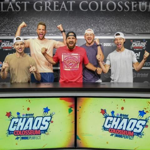 YouTube sensation Dude Perfect held its Chaos at the Colosseum event at BMS in June 2021.