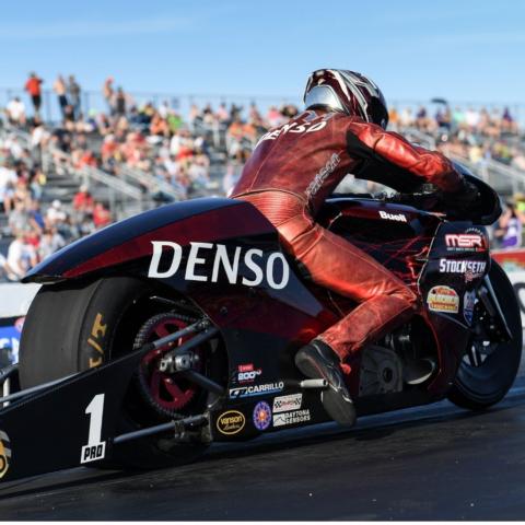Four-time NHRA Pro Stock Motorcycle world champ Matt Smith is looking forward to his first-ever race at Bristol Dragway.
