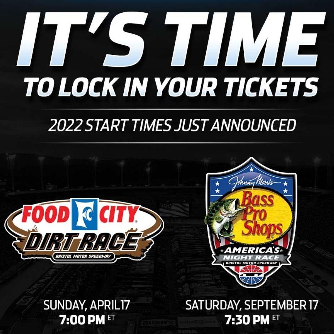 Start times, TV networks set for BMS NASCAR races in 2022 News Media Bristol Motor Speedway