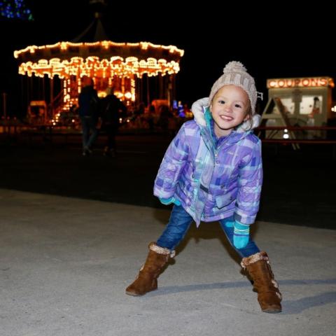 The amusement rides are also back in Christmas Village at the Pinnacle Speedway In Lights.