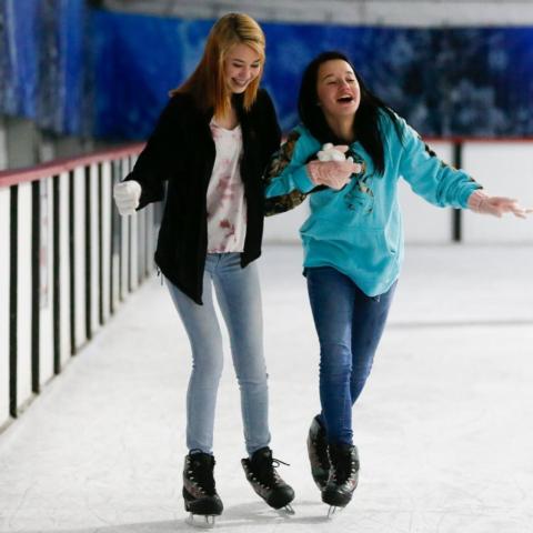 One of the Top 10 things to do is test your ice skating skills at the Tri-Cities Airport Ice Rink presented by Stateline Services.