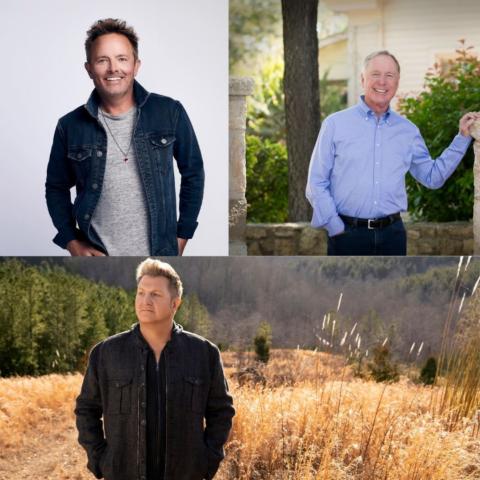 From top left clockwise, Chris Tomlin has been named the Honorary Starter, Max Lucado the Grand Marshal and Gary LeVox the National Anthem singer for the Food City Dirt Race, Easter Sunday, April 17 at Bristol Motor Speedway.