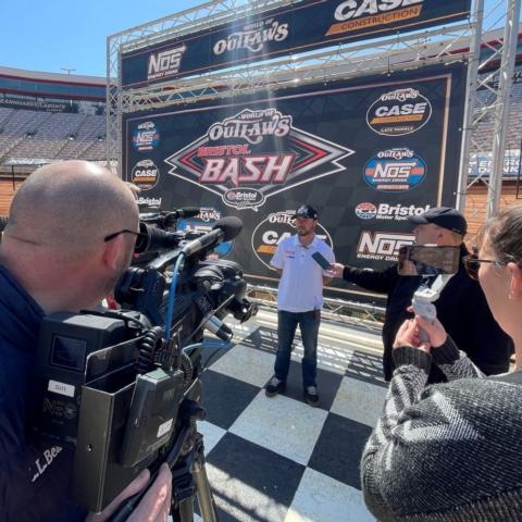 Logan Schuchart gave media rides today in the official Chevy Pace Truck and talked about his chances of winning the World of Outlaws Bristol Bash, April 28-30 at Bristol Motor Speedway. 