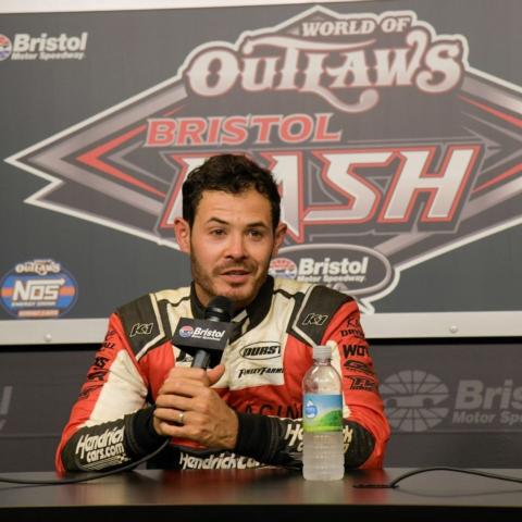 Kyle Larson finished second in the Sprint Car race and fifth in the Late Model race Saturday night in the World of Outlaws Bristol Bash at Bristol Motor Speedway. He will compete in the NASCAR Cup Series race at Dover Motor Speedway on Sunday afternoon.