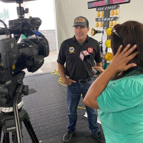 Heather Williams of WCYB TV gets the scoop from Ron Capps about the upcoming NHRA Thunder Valley Nationals at Bristol Dragway, June 17-19. 