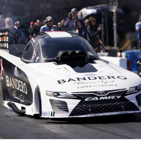 Alexis DeJoria is looking to defend her Funny Car victory at Bristol Dragway at this year's NHRA Thunder Valley Nationals, June 17-19. 